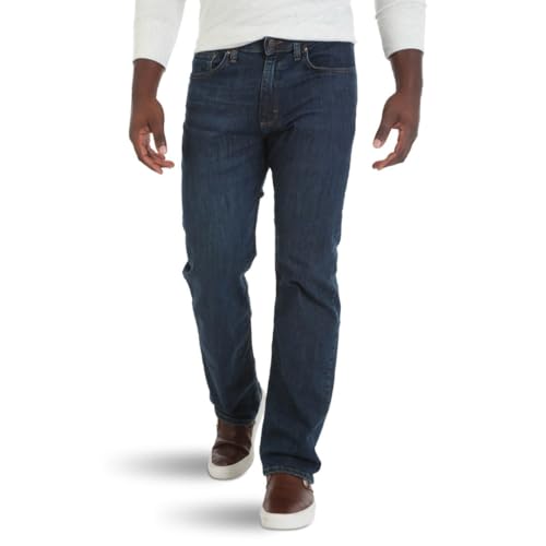 Wrangler Authentics Herren Comfort Flex Waist Relaxed Fit Jeans, Carbon, 52W / 30L von Wrangler Authentics