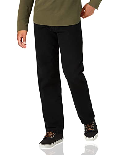 Wrangler Authentics Herren Five-Pocket Fleece-Futter Jeans, Schwarz Denim, 33W / 30L von Wrangler Authentics