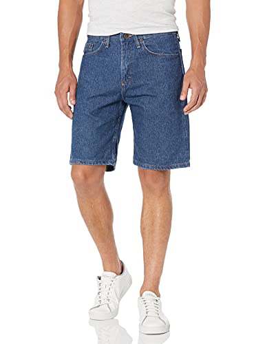 Wrangler Authentics Herren-Jeans, klassisch, entspannte Passform, Five-Pocket-Shorts, Stonewashed, dunkel, 46 von Wrangler Authentics