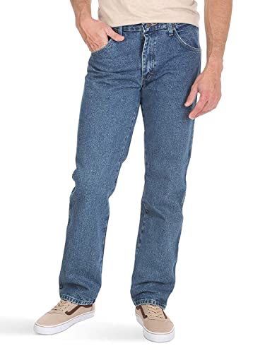 Wrangler Authentics Herren Klassische 5-Pocket Baumwolle mit Normaler Passform Jeans, Stonewash Mid, 44W / 36L von Wrangler Authentics
