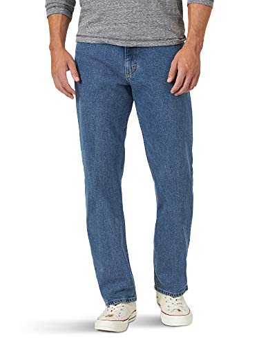 Wrangler Authentics Herren Klassische 5-Pocket-Relaxed Fit Jeans, Vintage Blue Grey Flex, 31W / 34L von Wrangler Authentics