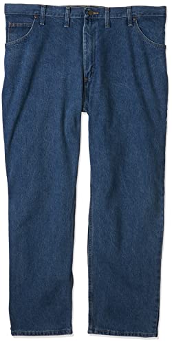 Wrangler Authentics Herren Klassische Baumwolljeans mit 5 Taschen, Normale Passform Jeans, Stonewash Mid, 32W / 38L Groß von Wrangler Authentics