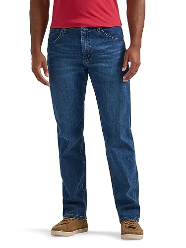 Wrangler Authentics Herren Klassische 5 Taschen, Normale Passform Jeans, Blue Ocean Flex, 33W / 32L von Wrangler Authentics