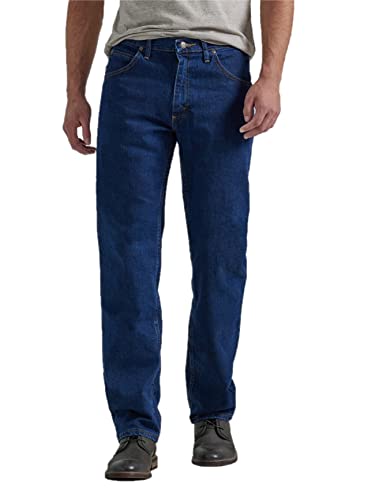 Wrangler Authentics Herren Klassische Five-Pocket geradem Bein Jeans, Dark Indigo Flex, 40W / 28L von Wrangler Authentics