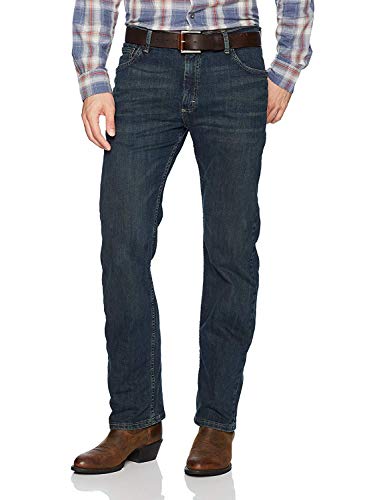 Wrangler Authentics Herren Klassische Jeanshose mit Gerader Passform. Jeans, Homestead Blue Flex, 29W / 30L von Wrangler Authentics