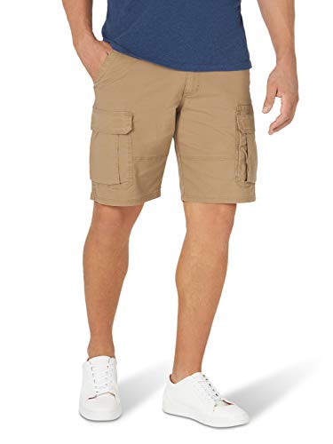 Wrangler Authentics Herren Klassische Stretch-Cargo-Shorts mit lockerer Passform Cargos, Versteinertes Eichenholz, 48 von Wrangler Authentics