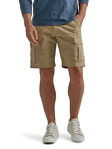 Wrangler Authentics Herren Klassische Stretch-Cargo lockerer Passform Shorts, Getreide-Twill, 58 von Wrangler Authentics