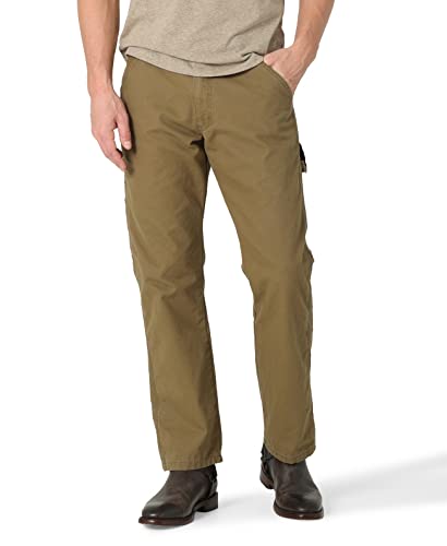 Wrangler Authentics Herren Klassische Zimmermanns Jeans, Olive Drab Canvas, 44W / 32L von Wrangler Authentics