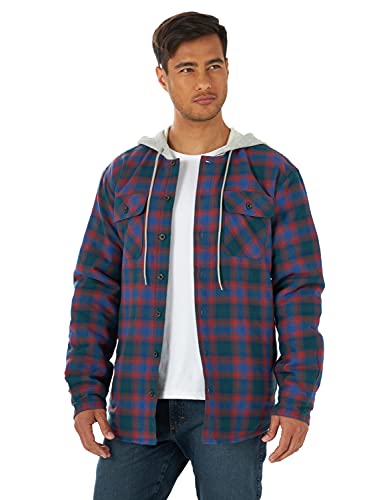 Wrangler Authentics Herren Authentics Gesteppte Flanellhemdjacke Hemd, Limoges, L von Wrangler Authentics