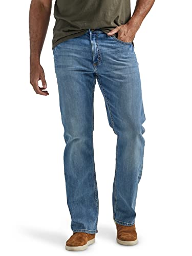 Wrangler Authentics Herren Premium Relaxed Fit Boot Cut Jeans, Riptide, 30W / 30L von Wrangler Authentics