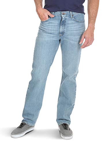 Wrangler Authentics Herren Regular Fit Jeans, Stonewash Flex, 34W / 32L von Wrangler Authentics
