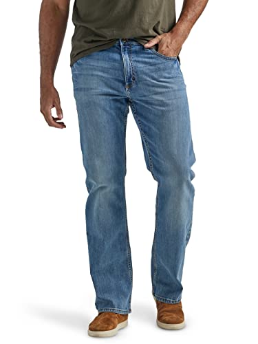 Wrangler Authentics Herren Relaxed Fit Boot Cut Jeans, Riptide, 30W / 32L von Wrangler Authentics