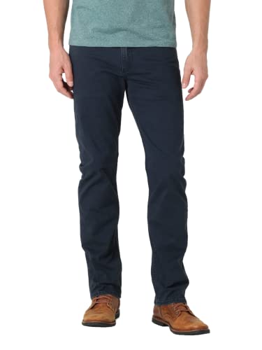 Wrangler Authentics Herren Slim Fit Straight Leg Jeans, Saphir, dunkel, 32W / 30L von Wrangler Authentics