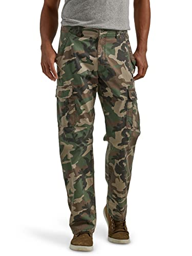 Wrangler Authentics Herren Stretch-Cargo lockerer Passform Hose, Camouflage grün braun, 33W / 34L Wrangler Authentics Herren Stretch-Cargo lockerer Passform Hose, Camouflage grün braun, 33W / 34L von Wrangler Authentics