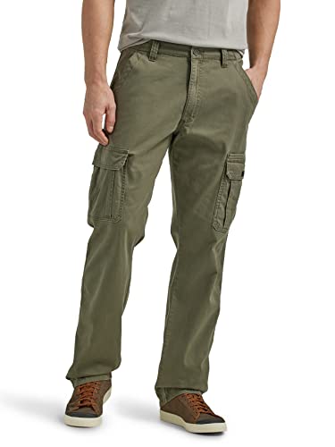 Wrangler Authentics Herren Stretch-Cargo lockerer Passform Hose, Oliv/Blatt für Mich (Leaf It to Me), 34W / 34L von Wrangler Authentics