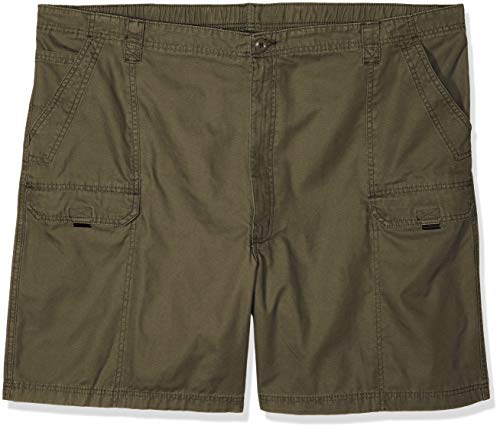Wrangler Authentics Herren Wandershorts aus Segeltuch Wander-Shorts, Grün (Earth Green), 50 von Wrangler Authentics