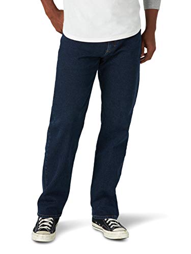 Wrangler Authentics Herren Wrangler Classic 5-Pocket Relaxed Fit Jeans, Midnight Flex, 32W / 32L von Wrangler Authentics
