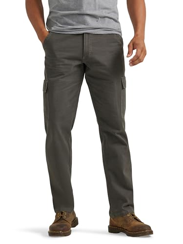 Wrangler Authentics Klassische Herren-Cargohose aus Twill, lockere Passform, Braunoliv, 44W / 30L von Wrangler Authentics