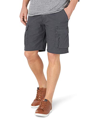 Wrangler Authentics Men's Classic Relaxed Fit Stretch Cargo Short, Anthracite, 46 von Wrangler Authentics