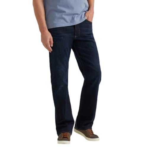 Wrangler Authentics Men's Relaxed Fit Boot Cut Jean, Dark Harbor, 40W x 30L von Wrangler Authentics