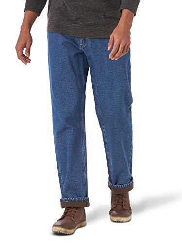 Wrangler Authentics Herren Five-Pocket-Jeans mit Fleece-Futter Lässige Hose, Stonewashed, 34W / 34L von Wrangler Authentics