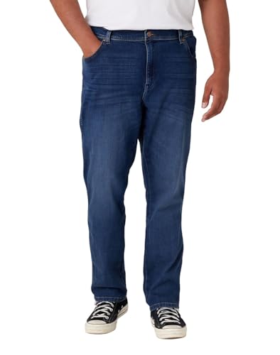 Wrangler Herren Jeans Texas Slim - Blau - Silkway W29-W50 Stretch Baumwolle, Größe:32W / 36L, Farbe:Silkway W12SCV39X von Wrangler