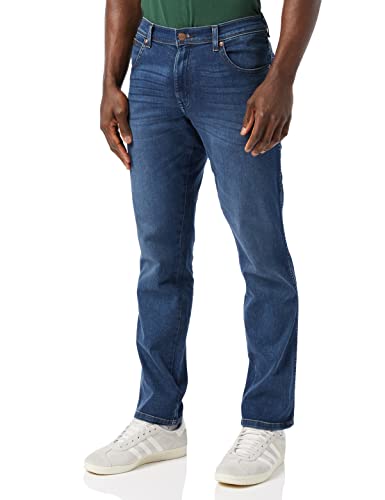 All Terrain Gear by Wrangler Herren Texas Slim Silkyway Jeans, Gelb, 33W 36L EU von Wrangler