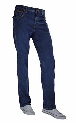 Wrangler Herren Jeans Texas Stretch Regular Fit, Darkstone, 38/32 von Wrangler