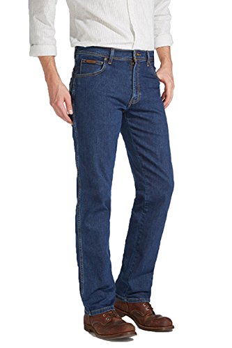 WRANGLER Herren Jeans TEXAS STRETCH Regular Fit, darkstone (009), 46/34 von Wrangler