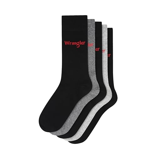 WRANGLER Mens Socks LEES - 5pk Blacks/Charcoal/Grey Marl von Wrangler
