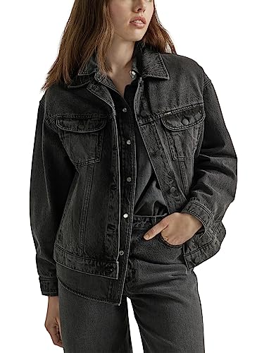 Wrangler, Girlfriend-Jeansjacke mit lockerer Passform, aus Denim, für Damen, Nashville, S Wrangler, Girlfriend-Jeansjacke mit lockerer Passform, aus Denim, für Damen, Nashville, S von Wrangler
