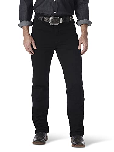 Wrangler Herren-Jeans, Cowboy-Schnitt, schmale Passform, Schwarz (Shadow Black), 34W / 32L von Wrangler