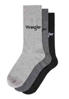 Wrangler 3-Pack Socks Grey Mix Größe 43-46 von Wrangler