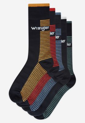 Wrangler 5 Pack Gift Set Socks Multicolor Größe 39 von Wrangler