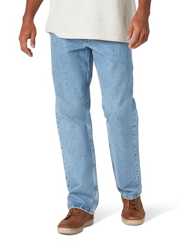 Wrangler Authentics Herren Klassische Baumwolljeans mit 5 Taschen und lockerer Passform Jeans, Steinbleiche, 35W / 32L Wrangler Authentics Herren Klassische Baumwolljeans mit 5 Taschen und lockerer Passform Jeans, Steinbleiche, 35W / 32L von Wrangler Authentics