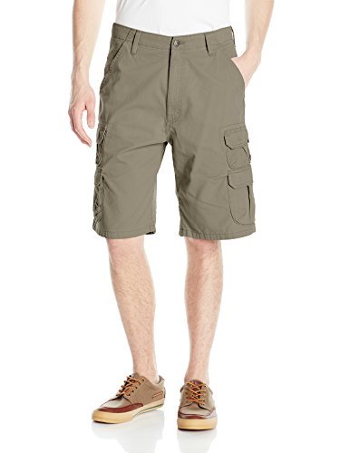 ALL TERRAIN GEAR X Wrangler Herren Premium Twill-Cargo-Shorts 100% nagelneu Cargos, Ochsenfrosch, 46 von ALL TERRAIN GEAR X Wrangler