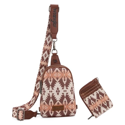 Wrangler Aztec Crossbody Sling Bags for Women Wallet Set, Heller Kaffee, Einheitsgröße Wrangler Aztec Crossbody Sling Bags for Women Wallet Set, Heller Kaffee, Einheitsgröße von Wrangler