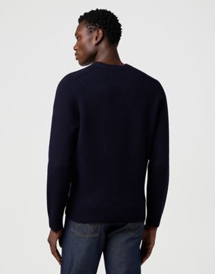 Wrangler Blue Bell Regular Boiled Wool Sweater Peacoat Größe XXL von Wrangler
