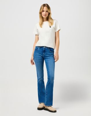 Wrangler Bootcut Jeans Raven Größe 38 x32 von Wrangler