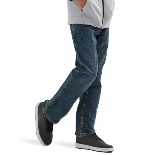 Wrangler Boys' Premium Flex Comfort Straight Fit Jeans - Regular, Slim, Husky (Sunkissed Denim Wash) (10 Regular) von Wrangler
