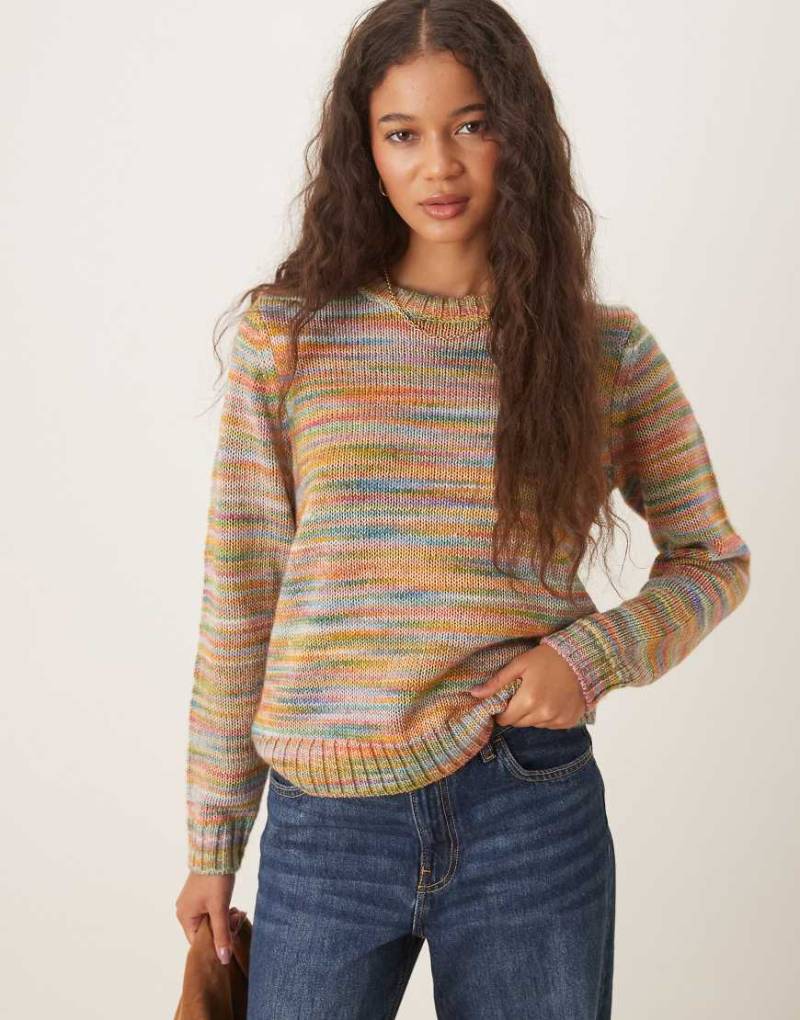 Wrangler - Bunter Strickpullover mit Space-Dye-Muster von Wrangler