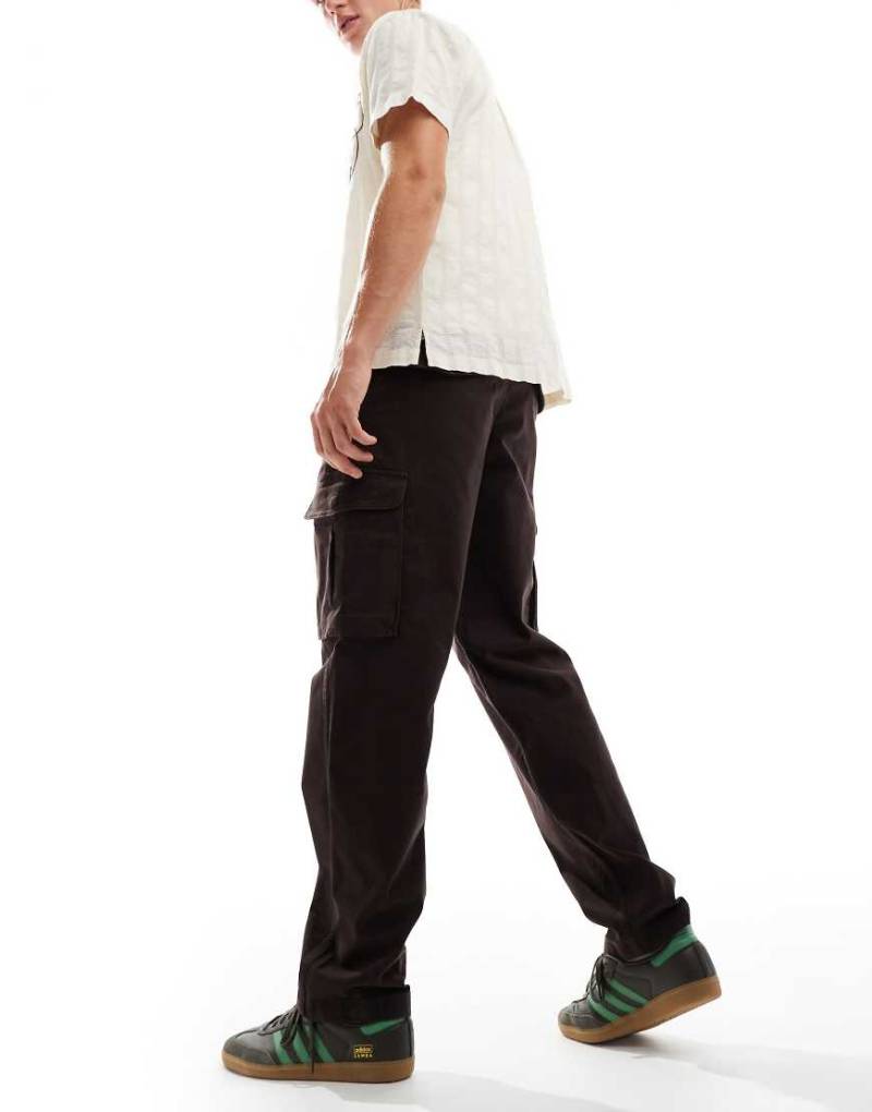 Wrangler - Casey Jones - Workwear - Locker geschnittene Cargohose aus Twill in Braun von Wrangler