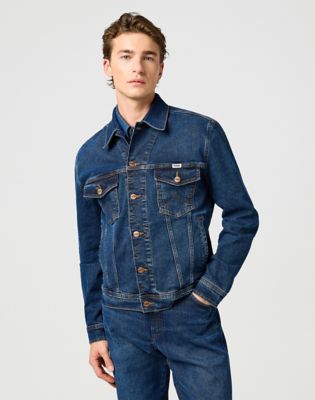 Wrangler Regular Classic Denim Jacket Meadow Haze Größe L von Wrangler