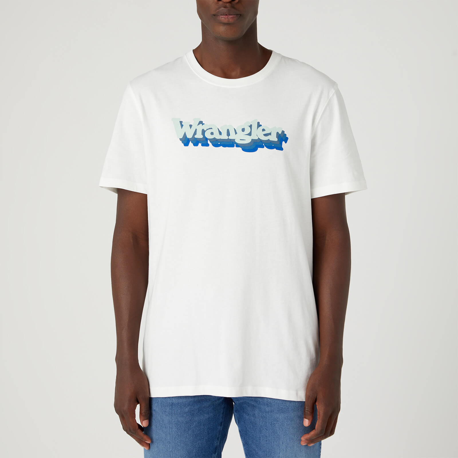 Wrangler Contrast Graphic Cotton T-Shirt - M von Wrangler