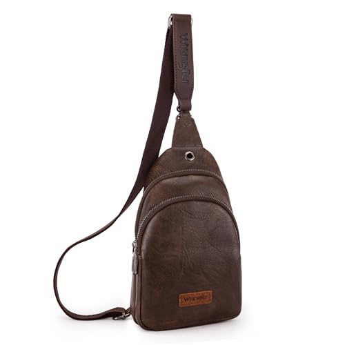 Wrangler Crossbody-Tasche für Damen, Umhängetasche mit abnehmbarem Riemen, E-Kaffee Wrangler Crossbody-Tasche für Damen, Umhängetasche mit abnehmbarem Riemen, E-Kaffee von Wrangler