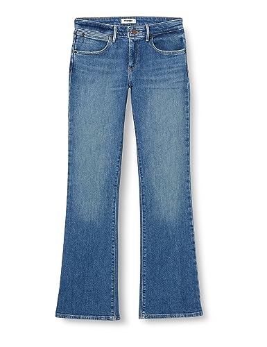 Wrangler Damen Bootcut Jeans, Girlband, 29W 32L EU von Wrangler