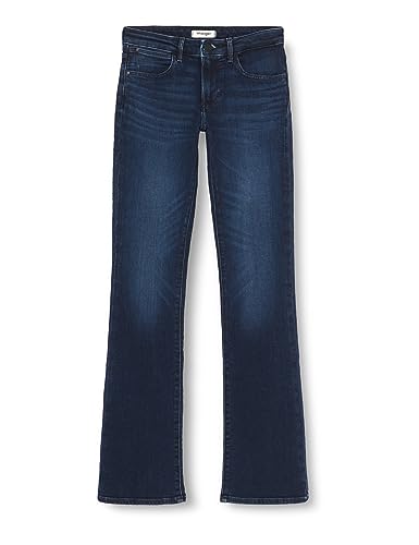 Wrangler Damen Bootcut Jeans, Nightshade, 24W 32L EU von Wrangler