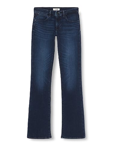 Wrangler Damen Bootcut Jeans, Nightshade, 28W 34L EU von Wrangler