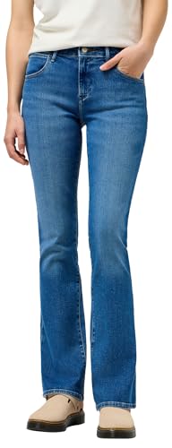 Wrangler Damen Bootcut Raven Jeans, Schwarz, 34W / 34L EU von Wrangler