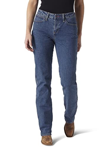 Wrangler Damen Cowgirl Cut Slim Fit High Rise Stretch Jeans, Stonewash, 1W x 32L von Wrangler